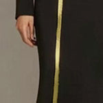 Bodycon Long Sleeves Asymmetric Split-Joint High Neck Maxi Dresses