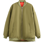 Oversized Bomber Loose Biker Jacket