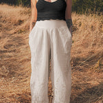 Loose wide leg trousers with leggings and sports trousers