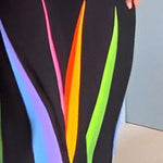 Long Sleeves Skinny Buttoned Printed Lapel Maxi Dresses