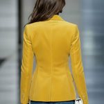 Retro Corduroy One-button Blazer