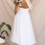 Fairy Vibes Tulle Gathered Detail Halter Maxi Dress