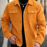 KZZ Men's Simple Jacket Coat, Fashion Casual Design