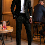KZZ Men's Glitter Suit