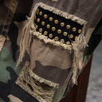 KZZ Men's Camouflage Cargo Shorts