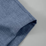 KZZ Men's Linen-Blend Two-Piece Loungewear Set