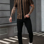 KZZ Stylish and Elegant Men's Plaid Shirt