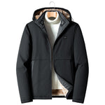 KZZ Men's Solid Thermal Lined Zip Up Heated Jacket