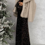 CHOCOLATE SEQUIN PANTS