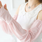 Solid Color Ice Silk Loose Sun Protection Sleevelet