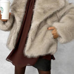 PREMIUM GREY FUR COAT