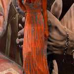 Margovil Criss Cross Open Back Tie Dye Maxi Dress(6 Colors Available)
