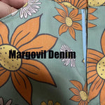 Margovil Leopard Floral Print Wide Leg Pocketed Pants