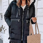 Thickened Side Zip Puffer Coat Puffer Down Jacket