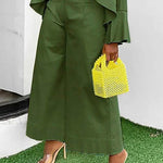Wide Leg Solid Color Split-Joint Pants Trousers