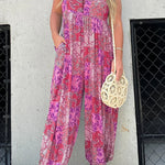 Cooper Patchwork Print Loose Jumpsuit