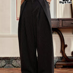 KZZ Men's striped stylish and comfortable casual trousers