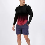 KZZ Men's Casual Athletic Fashion Activewear Long Sleeve T-Shirt