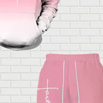 KZZ Men's Suit with 3D Print and Hood
