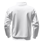 KZZ Men's Solid Half Zip Up Sweatshirt Loose Casual Long Sleeve