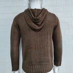 KZZ Autumn Men's Knitted Hoodie Pullover