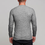 KZZ Slim Fit Knit Long Sleeve T-Shirt for Men
