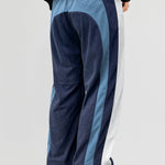 KZZ Men's Colorblock Letter Patched Drawstring Waist Corduroy Pants