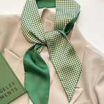 Urban Silk Imitation Houndstooth Printed Scarf