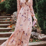 Temperament commuting loose chest wrap dress