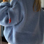 Christmas Knitted Boots Round Neck Long Sleeve Sweater