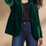 Gold Velvet Casual Women's Short Suit