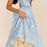 Suspender V-Neck Sleeveless Tutu Maxi Dress