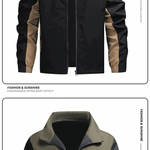 KZZ Men's Casual Stand Collar Jacket