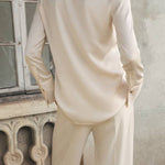 Satin finish flowy shirt