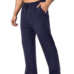 KZZ Men's Heavyweight Fleece Sweatpants Cotton with Drawstring and Pockets