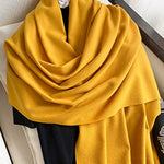 Solid Color Tasseled Scarf Scarfs&Hats