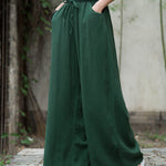 Wide Leg Pants Casual Drawstring Lounge Palazzo Loose Trousers