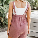 Plus Size Solid Color Casual Loose Adjustable Overalls Wide Leg Shorts Jumpsuits