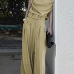 Loose Short Sleeves Solid Color One-Shoulder T-Shirts Tops