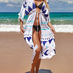 Long Beach Kimono Robe Cover ups Beach Cardigan Maxi Dress