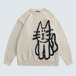 Simple Cat Doodle Sweater