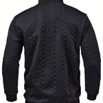 Callum | Textured Stand-Collar Henley