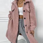 Lapel Collar Middle Lamb Cotton Jacket