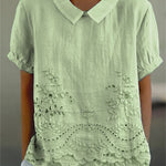 Lily | Floral Embroidered Shirt