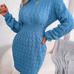 Nadorine Women's Casual Twist Woven Sweater Dress