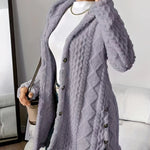 Aria ��� Cozy Argyle Knit Coat