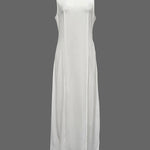 Sleeveless Solid Color Round-Neck Maxi Dresses