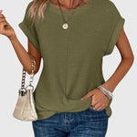 Aleah | Stylish Crew Neck Blouse