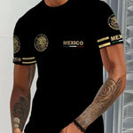 KZZ Men's 3D-Printed Short-Sleeve T-Shirt