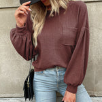 Nadorine Long Sleeve Backless Hollow Knit Sweater for Women Casual Work Office Loose Fit 2026 | Under